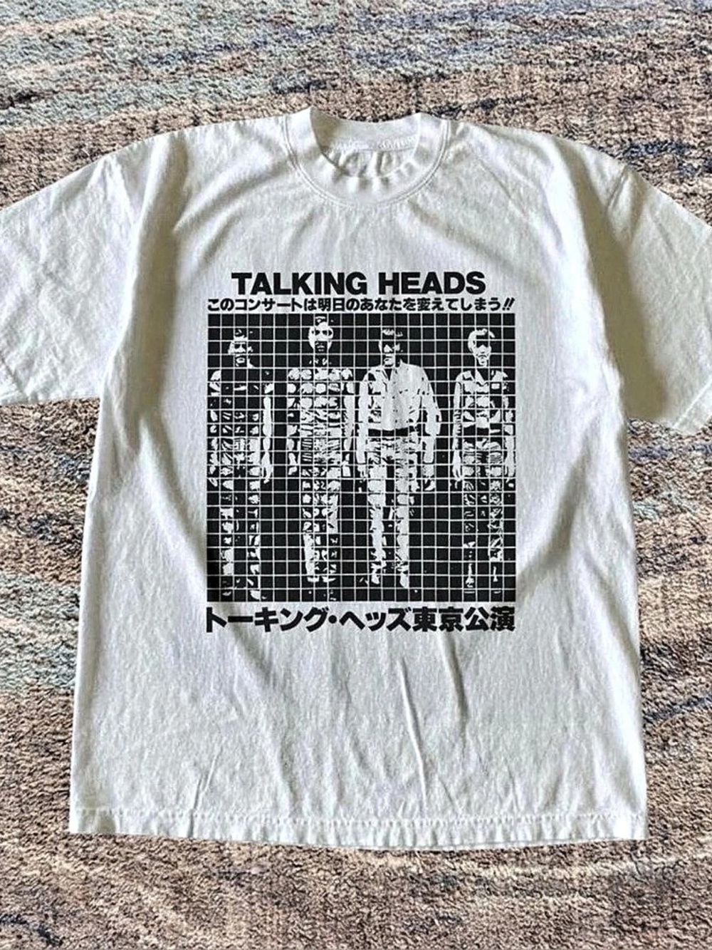 Talking Heads Tokyo concert graphic tee Graphic Short Sleeve Tee in White